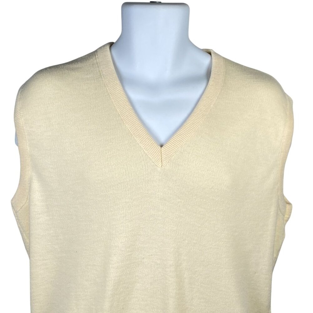 Vintage Andhurst V Neck Sweater Vest Mens XL Orlon Acrylic Pullover Made USA - Picture 2 of 5